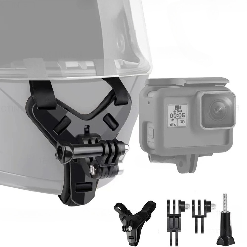 Action Camera Motorcycle Helmet Mount - حامل كاميرا للدراجات النارية يثبت على