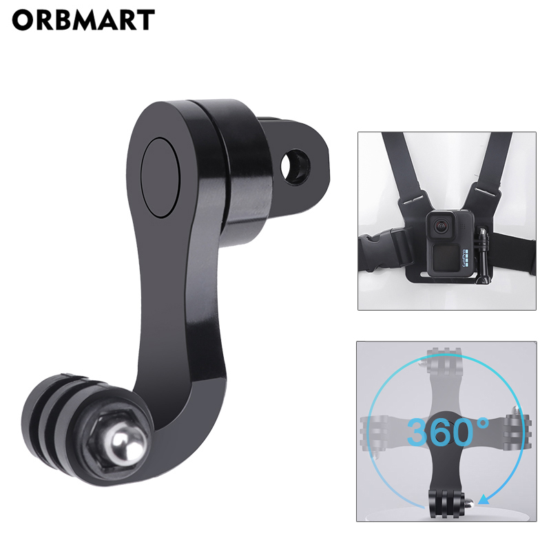 Action Camera Motorcycle Helmet Mount - 360 ° محول قوس عمودي ل