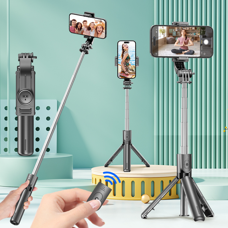 Action Camera Selfie Stick Invisible - حامل ثلاثي القوائم لعصا السيلفي مع