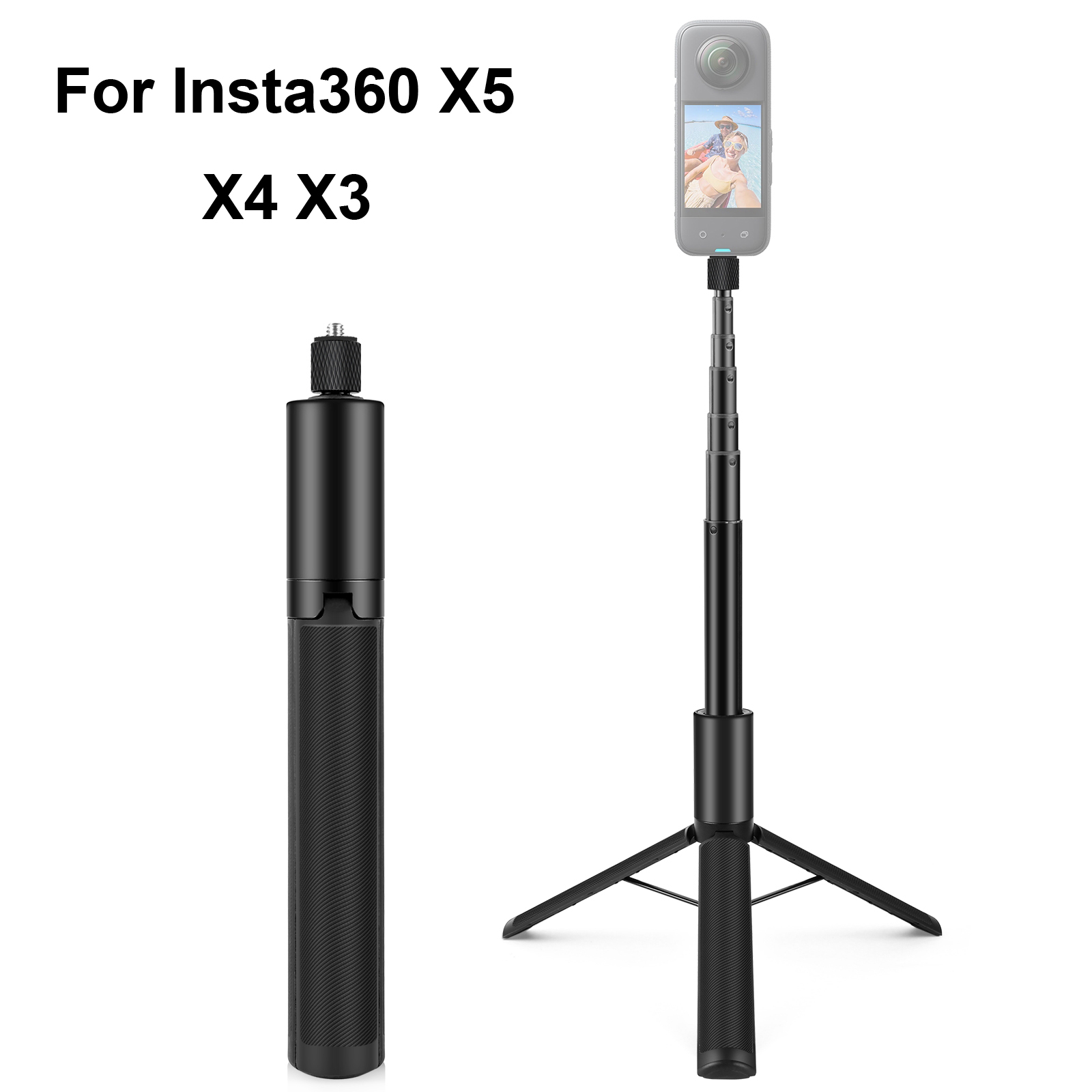 Action Camera Selfie Stick Invisible - PULUZ قابل للسحب غير مرئية Selfie