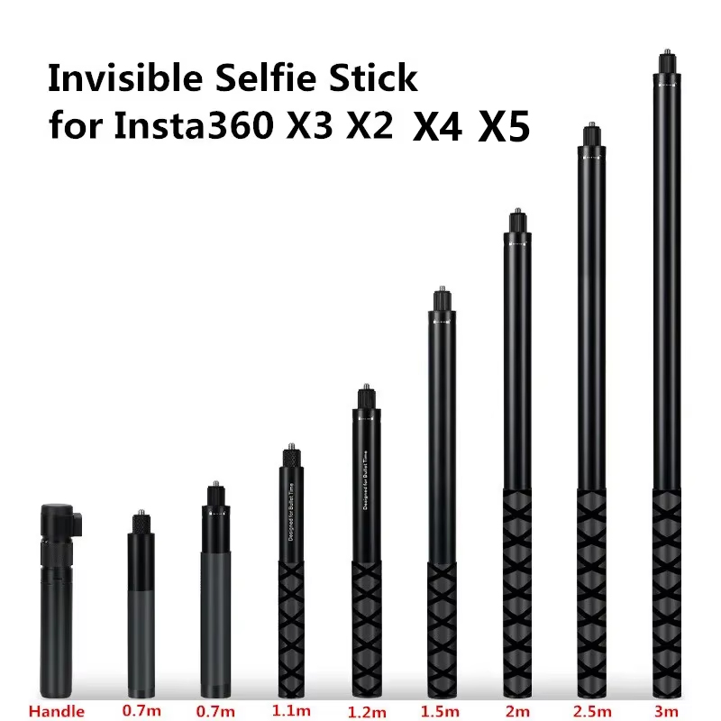 Action Camera Selfie Stick Invisible - عصا سيلفي غير مرئية لـ Insta360
