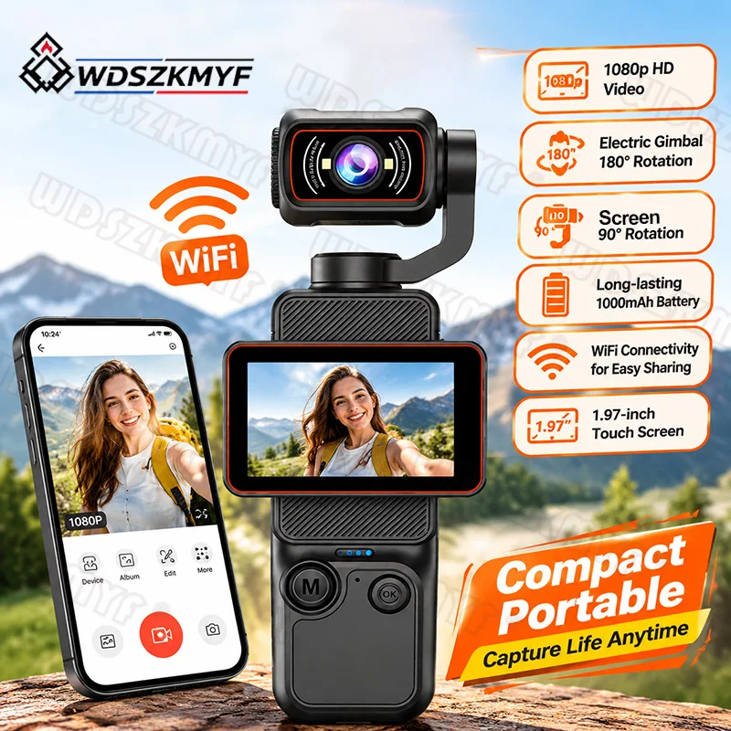 Action Camera Optical Image Stabilization - كاميرا فيديو محمولة بتقنية الواي فاي