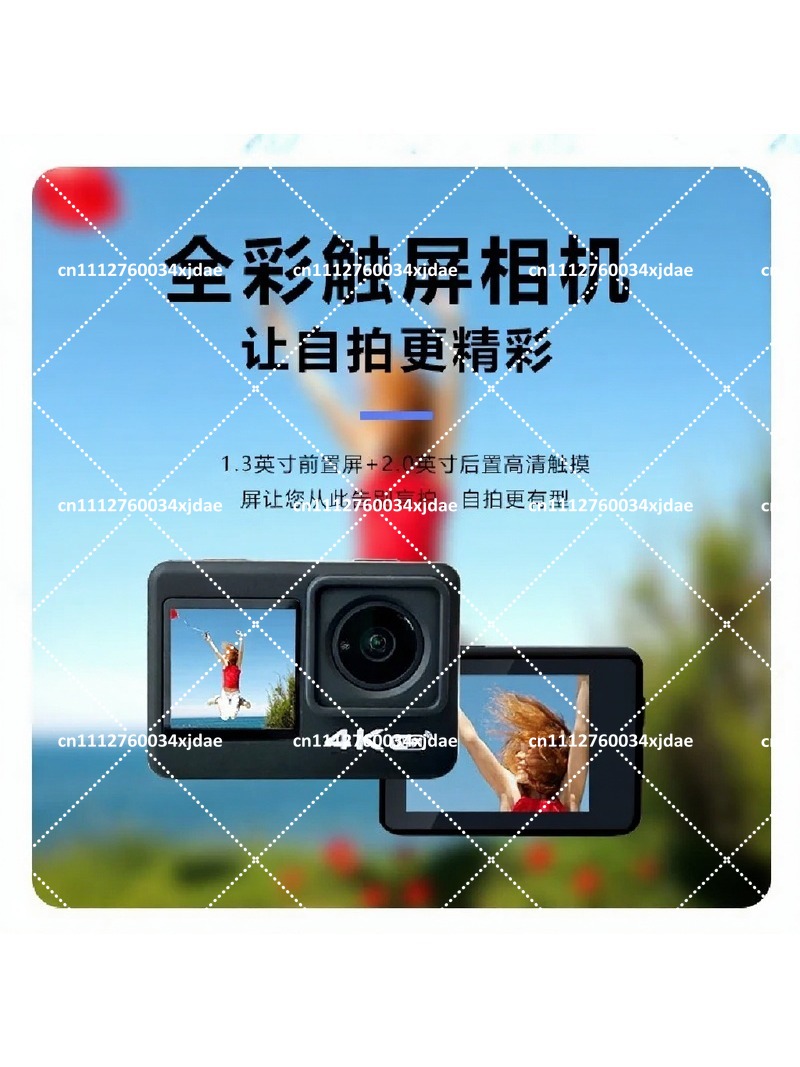 Action Camera 4K 60Fps Dual Screen - كاميرا أكشن بدقة 4K وسرعة 60