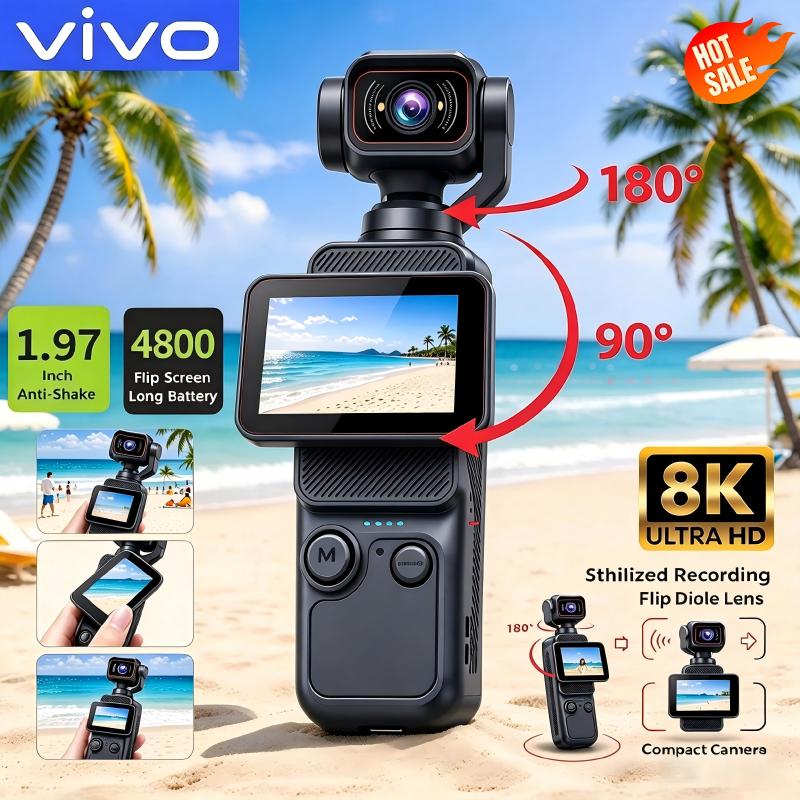 Action Camera Optical Image Stabilization - كاميرا فيفو المحمولة لتصوير الفيديو والصور