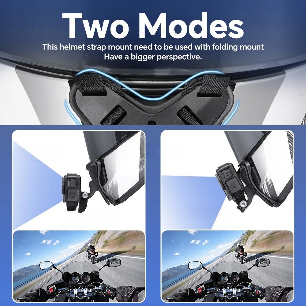 حامل كاميرا للدراجات النارية ي - مراجعة Action Camera Motorcycle Helmet Mount وسعره