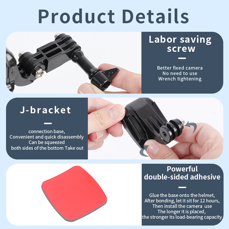 خوذة دراجة نارية مخصصة ممتازة  - مراجعة Action Camera Motorcycle Helmet Mount وسعره