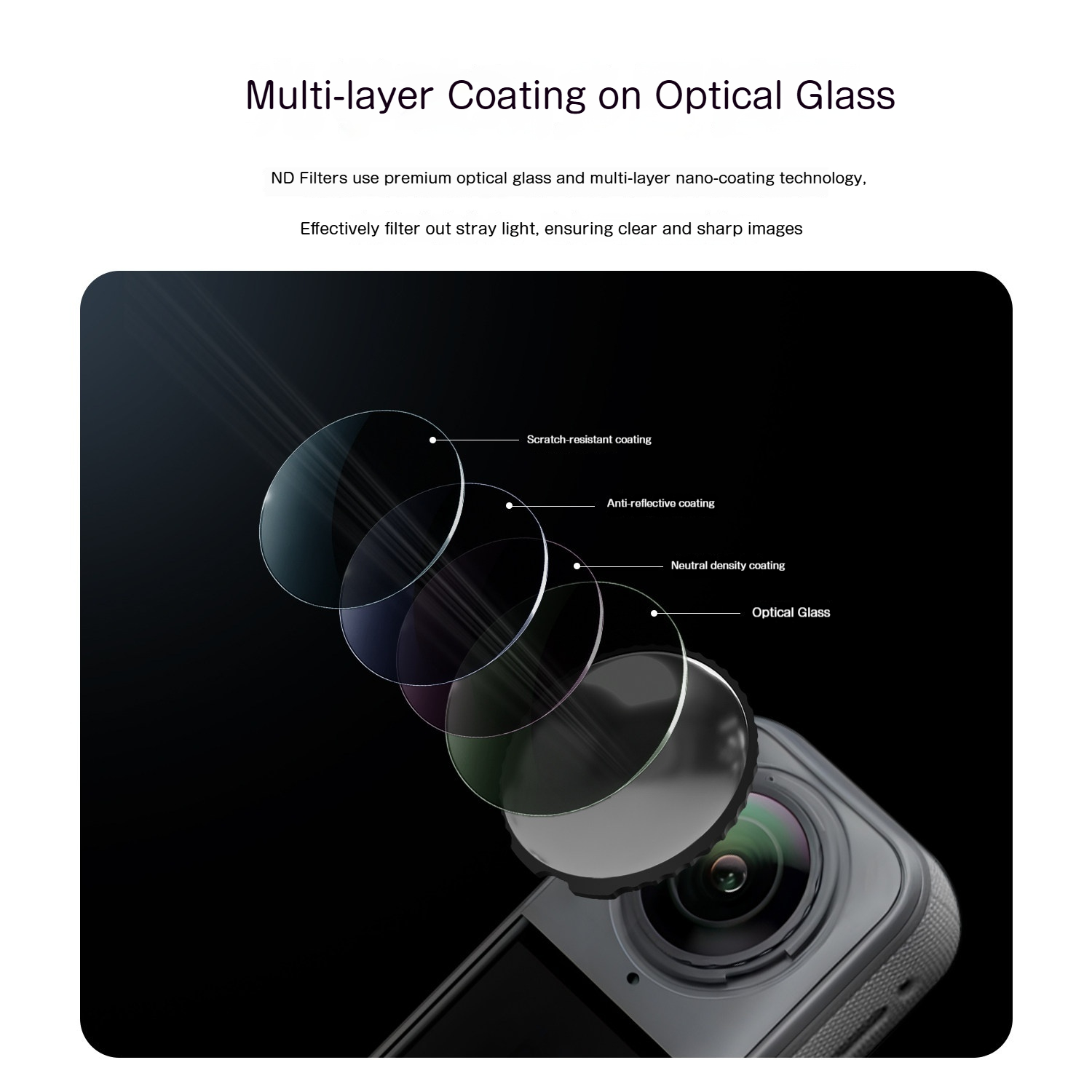 فلتر عدسة Yczca لكاميرا Insta3 - مراجعة Action Camera Nd Filter Set 4K وسعره