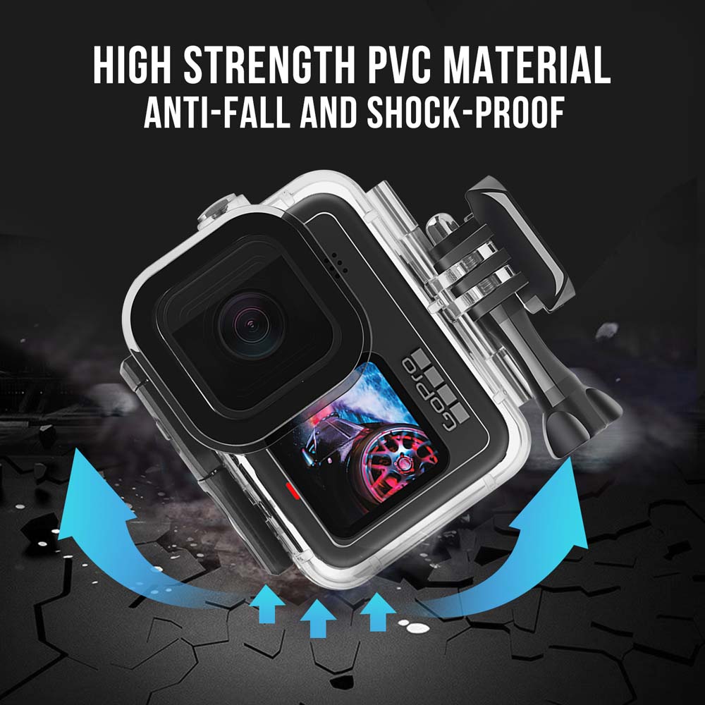 مقاوم للماء 60 متر الإسكان ل G - مراجعة Action Camera Diving Case Underwater 60M وسعره