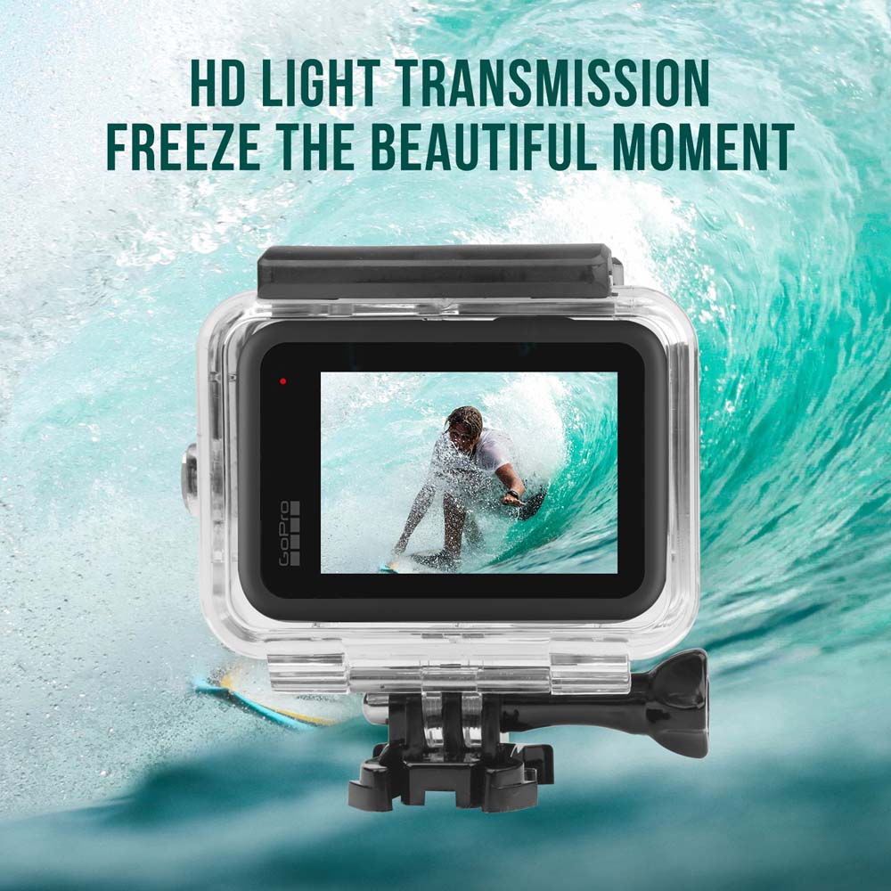 مقاوم للماء 60 متر الإسكان ل G - مراجعة Action Camera Diving Case Underwater 60M وسعره