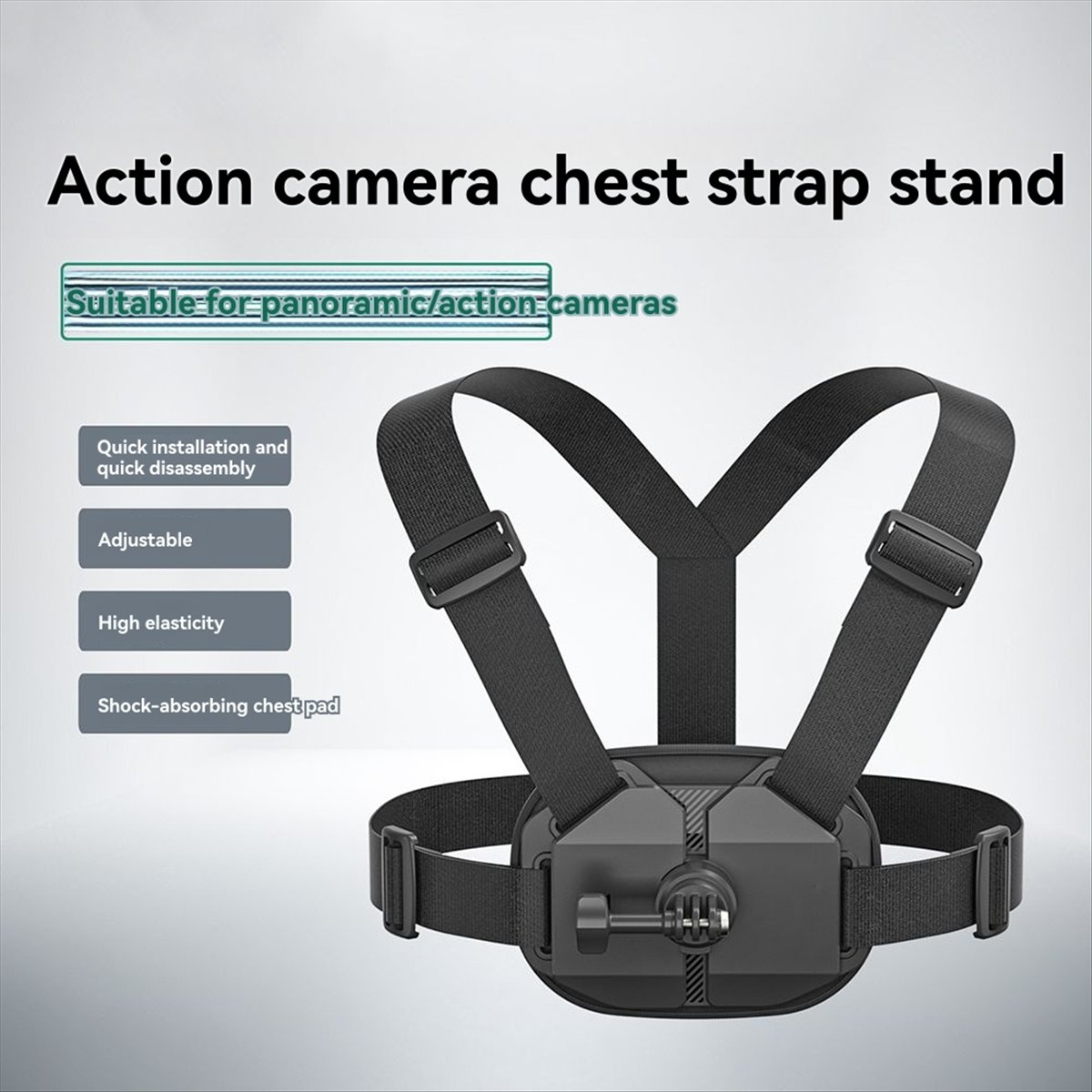 حزام صدر (ABDH) لكاميرات Insta - مراجعة Action Camera Chest Strap Harness Mount وسعره