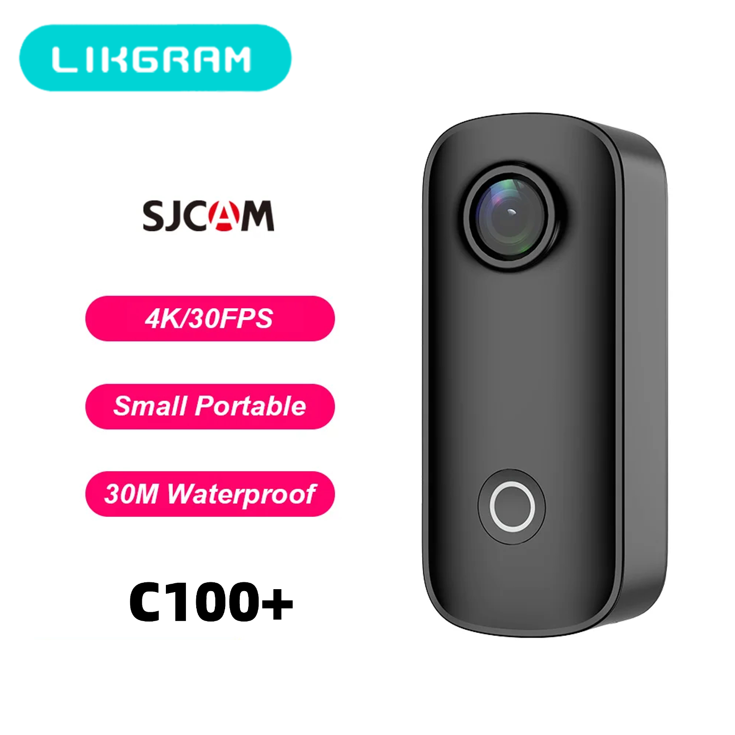 كاميرا الحركة SJCAM C100 Plus  - مراجعة Action Camera Waterproof 30M Without Case وسعره