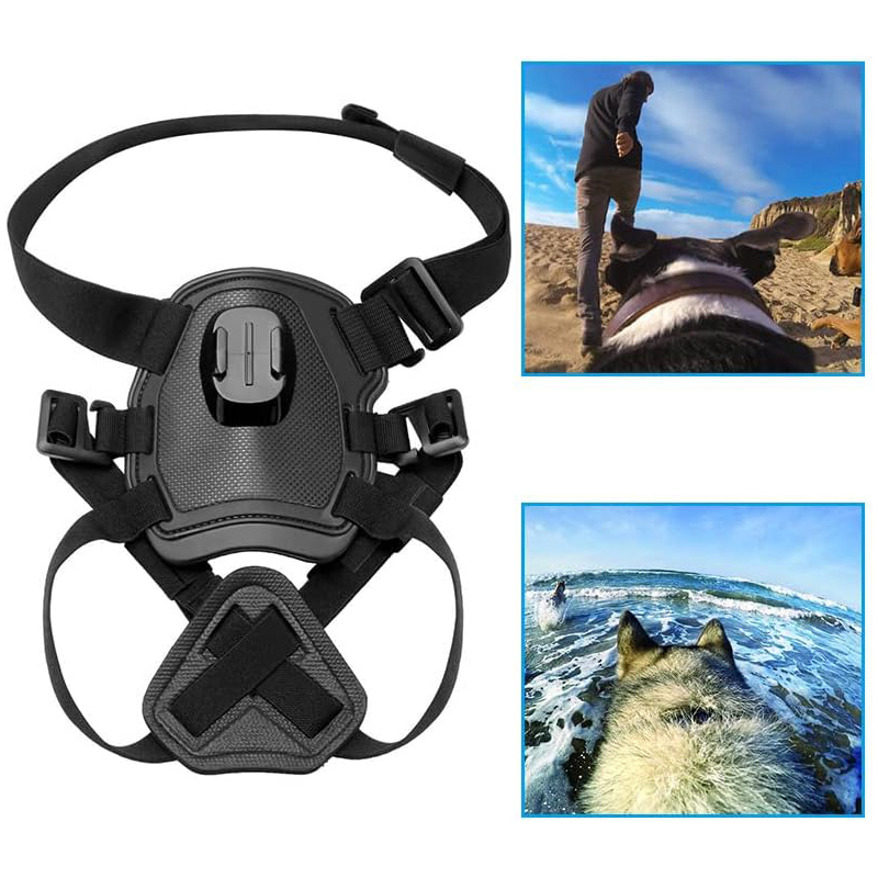 الكلب تسخير شريط للصدر قاعدة ت - مراجعة Action Camera Chest Strap Harness Mount وسعره