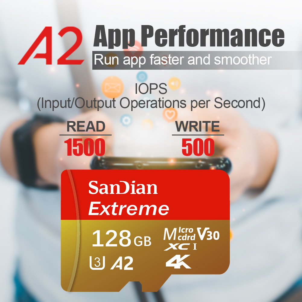 بطاقة ذاكرة مايكرو إس دي عالية - مراجعة Action Camera Micro Sd Card 128Gb V30 وسعره