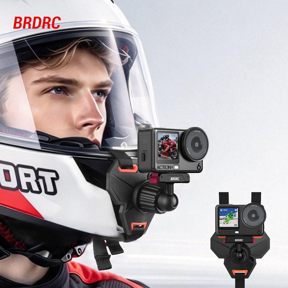 حزام تثبيت خوذة الدراجة الناري - مراجعة Action Camera Motorcycle Helmet Mount وسعره