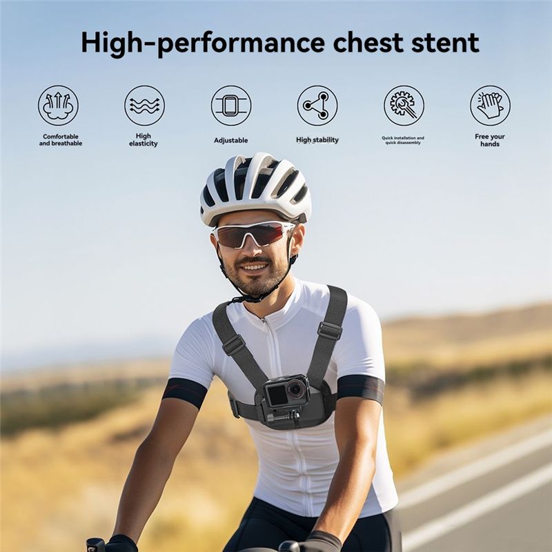 حزام صدر B92B لتثبيت الكاميرا  - مراجعة Action Camera Chest Strap Harness Mount وسعره