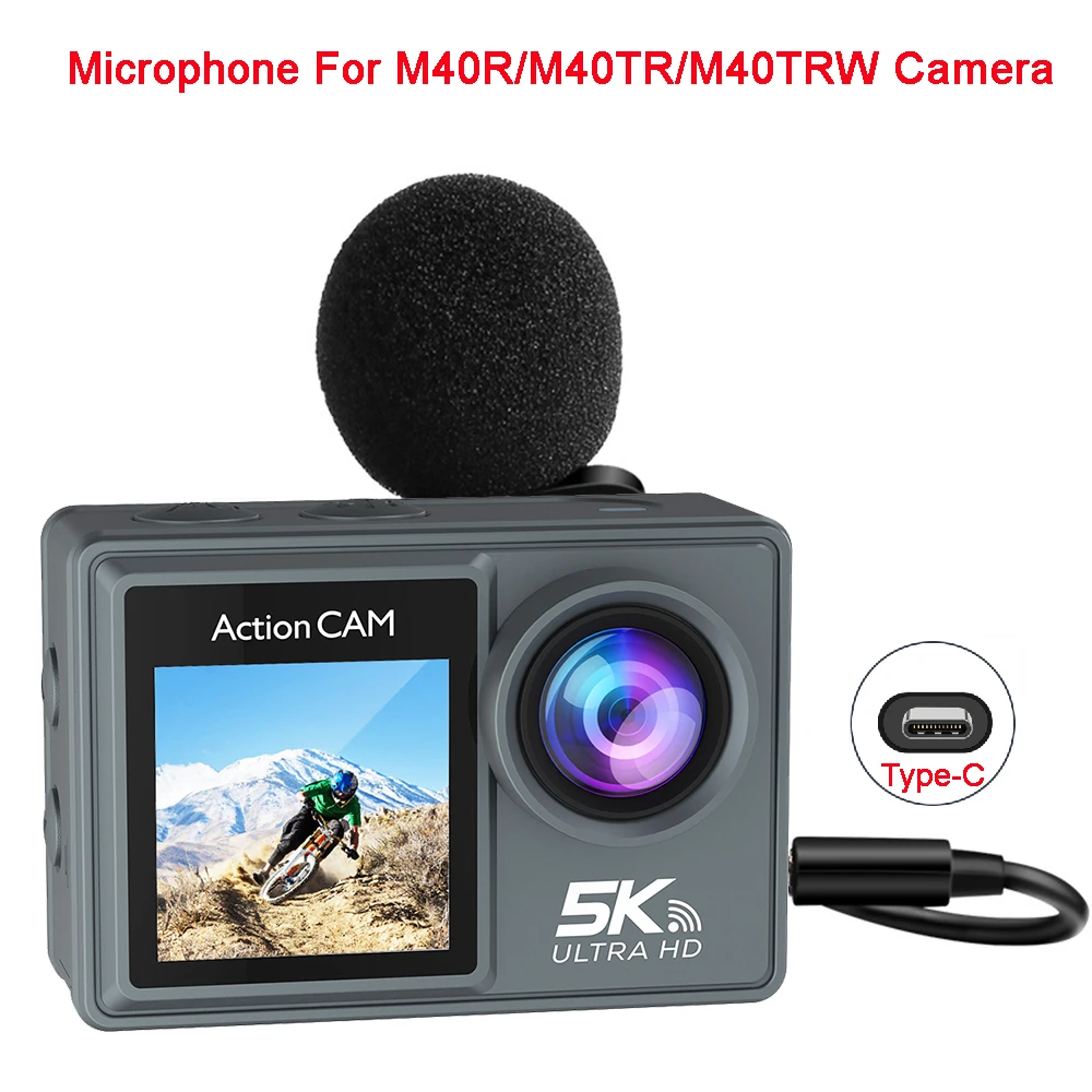 ميكروفون خارجي عالي الجودة لكا - مراجعة Action Camera External Microphone Usb وسعره