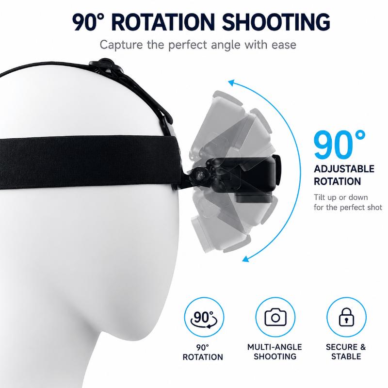 1/4/5 قطع، طقم حامل تثبيت للها - مراجعة Action Camera Chest Strap Harness Mount وسعره