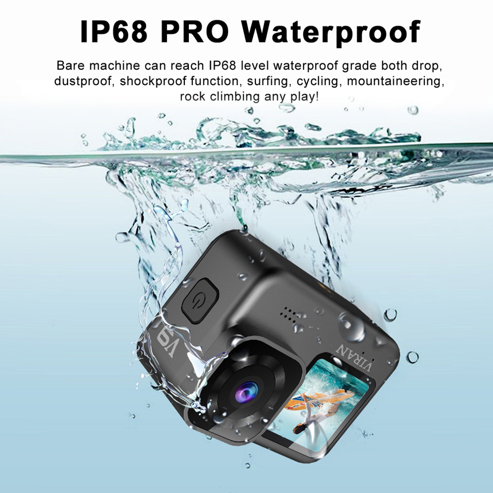 كاميرا رياضية مقاومة للماء مع  - مراجعة Action Camera 4K 60Fps Dual Screen وسعره