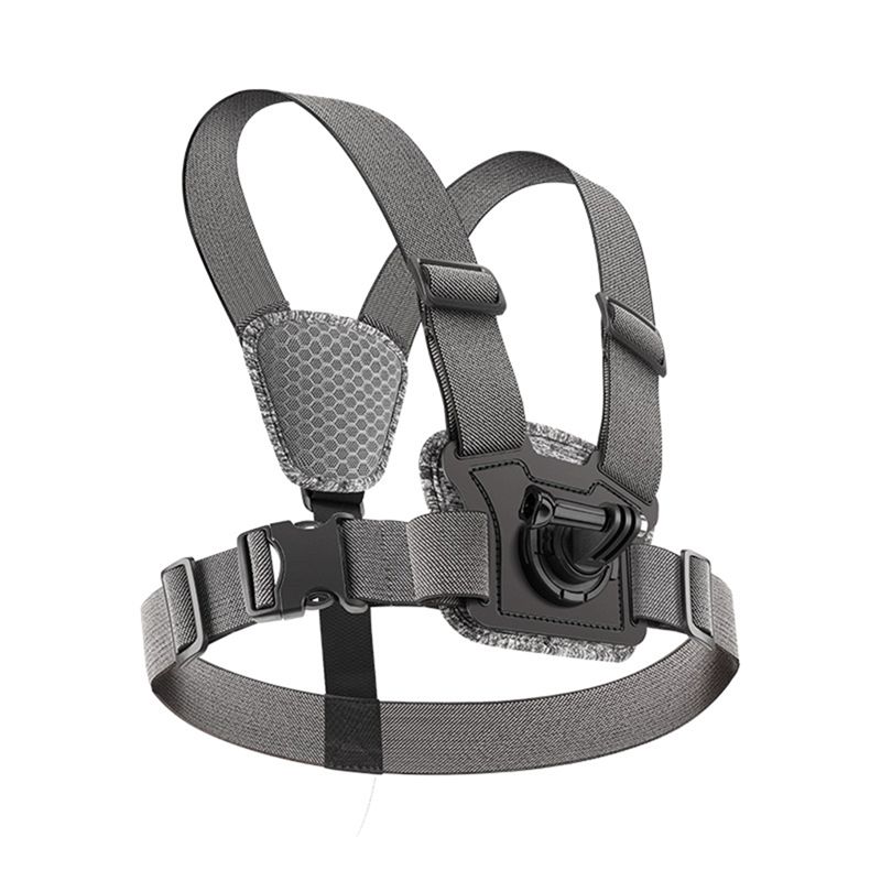 حزام تثبيت قابل للتعديل على ال - مراجعة Action Camera Chest Strap Harness Mount وسعره