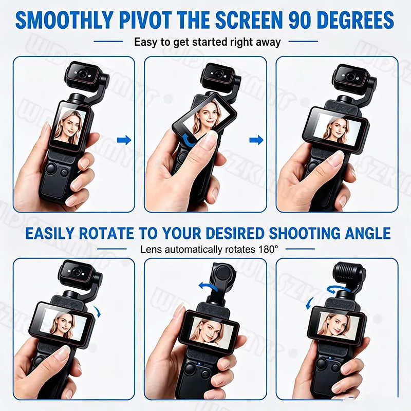كاميرا صغيرة محمولة واي فاي 18 - مراجعة Action Camera Optical Image Stabilization وسعره