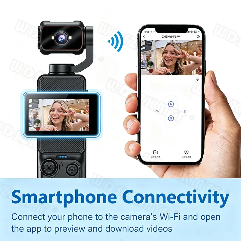كاميرا صغيرة محمولة واي فاي 18 - مراجعة Action Camera Optical Image Stabilization وسعره