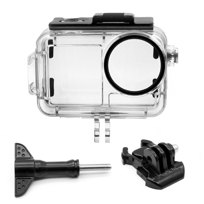 حافظة مقاومة للماء للكاميرات ا - مراجعة Action Camera Diving Case Underwater 60M وسعره
