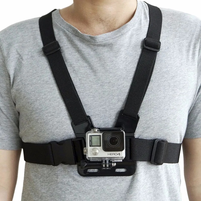 حزام تثبيت للصدر وحزام للرأس ل - مراجعة Action Camera Chest Strap Harness Mount وسعره