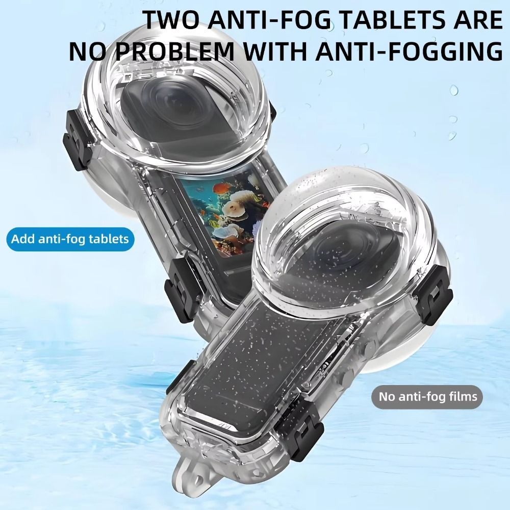 حافظة غوص غير مرئية 60 متر حاف - مراجعة Action Camera Diving Case Underwater 60M وسعره