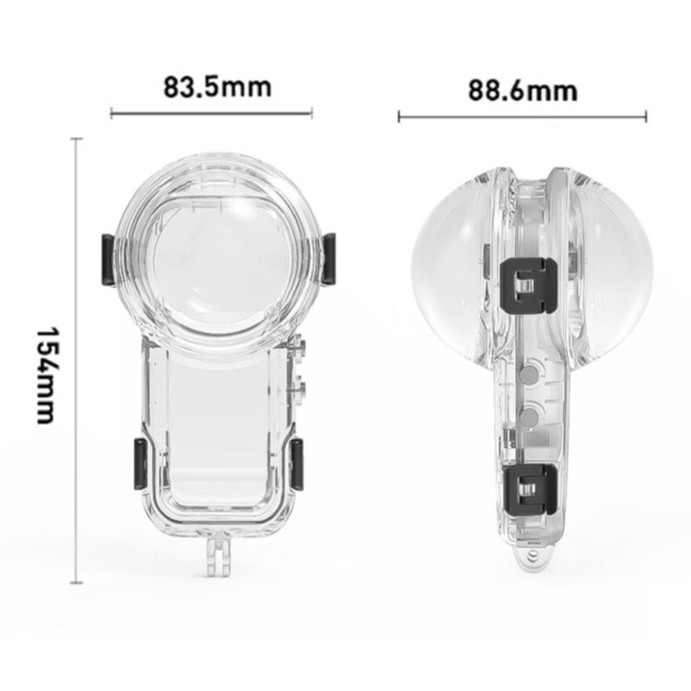 حافظة غوص غير مرئية 60 متر حاف - مراجعة Action Camera Diving Case Underwater 60M وسعره