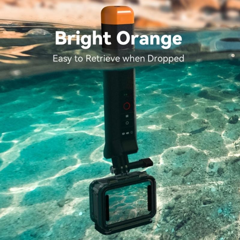 E56B قبضة اليد العائمة جبل متو - مراجعة Action Camera Floating Handle Grip وسعره