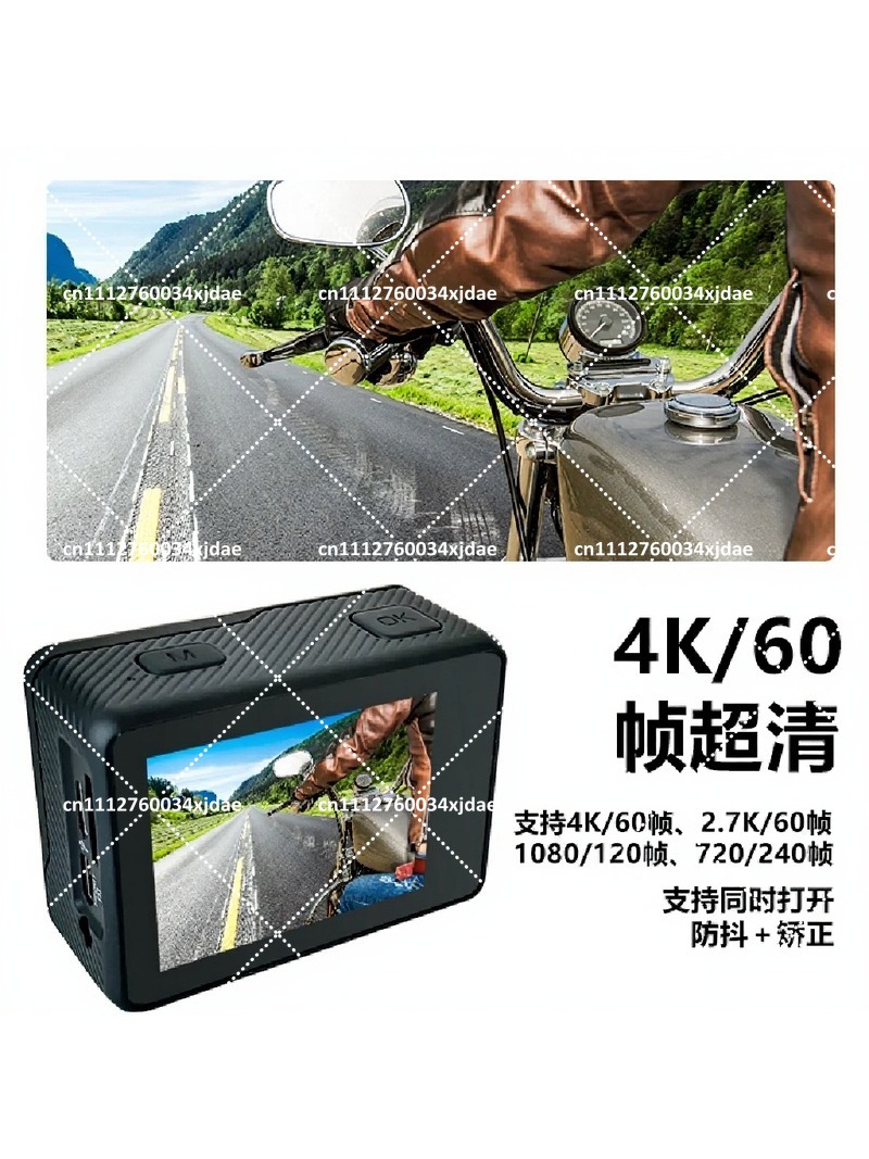كاميرا أكشن بدقة 4K وسرعة 60 إ - مراجعة Action Camera 4K 60Fps Dual Screen وسعره