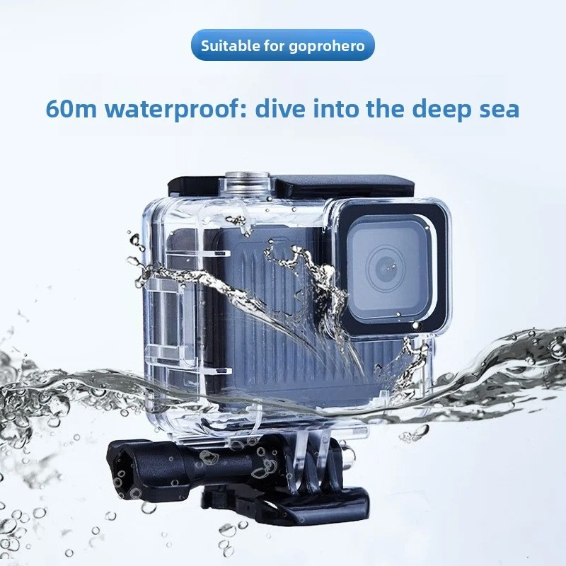 حافظة مضادة للماء للكمبيوتر ال - مراجعة Action Camera Diving Case Underwater 60M وسعره