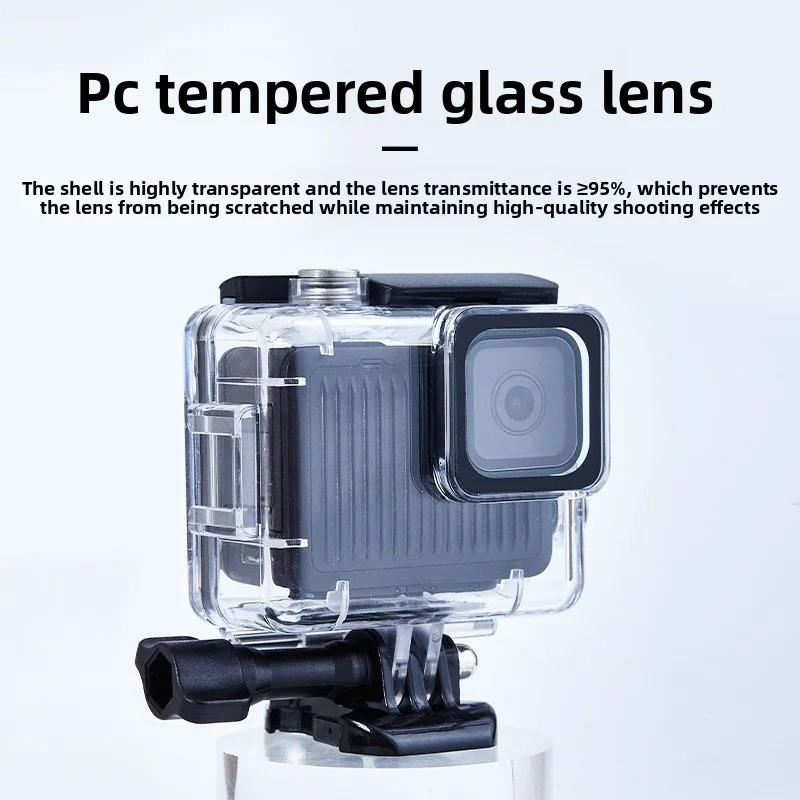حافظة مضادة للماء للكمبيوتر ال - مراجعة Action Camera Diving Case Underwater 60M وسعره