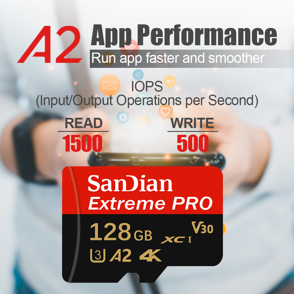 بطاقة ذاكرة مايكرو إس دي 256 ج - مراجعة Action Camera Micro Sd Card 128Gb V30 وسعره
