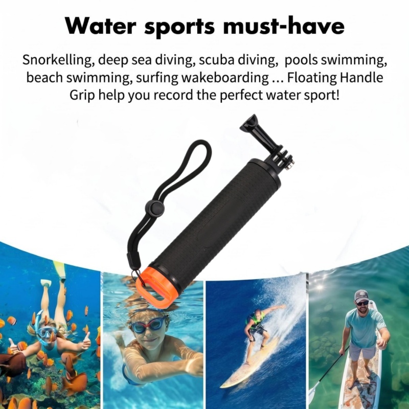 مقبض يد عائم لكاميرا جوبرو هير - مراجعة Action Camera Floating Handle Grip وسعره