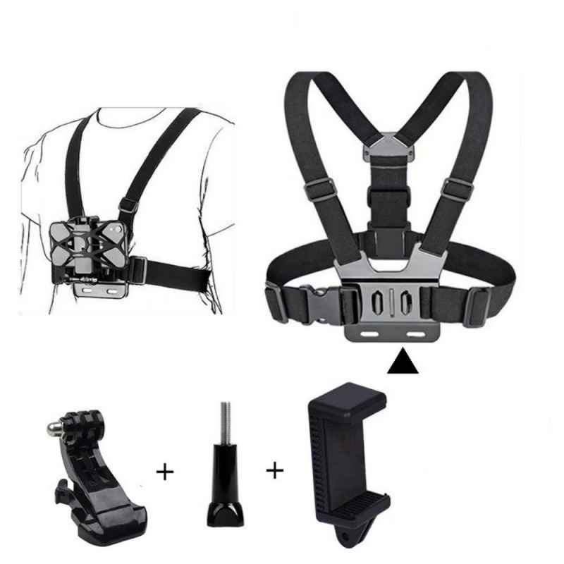 حزام صدر لتثبيت كاميرا جو برو  - مراجعة Action Camera Chest Strap Harness Mount وسعره