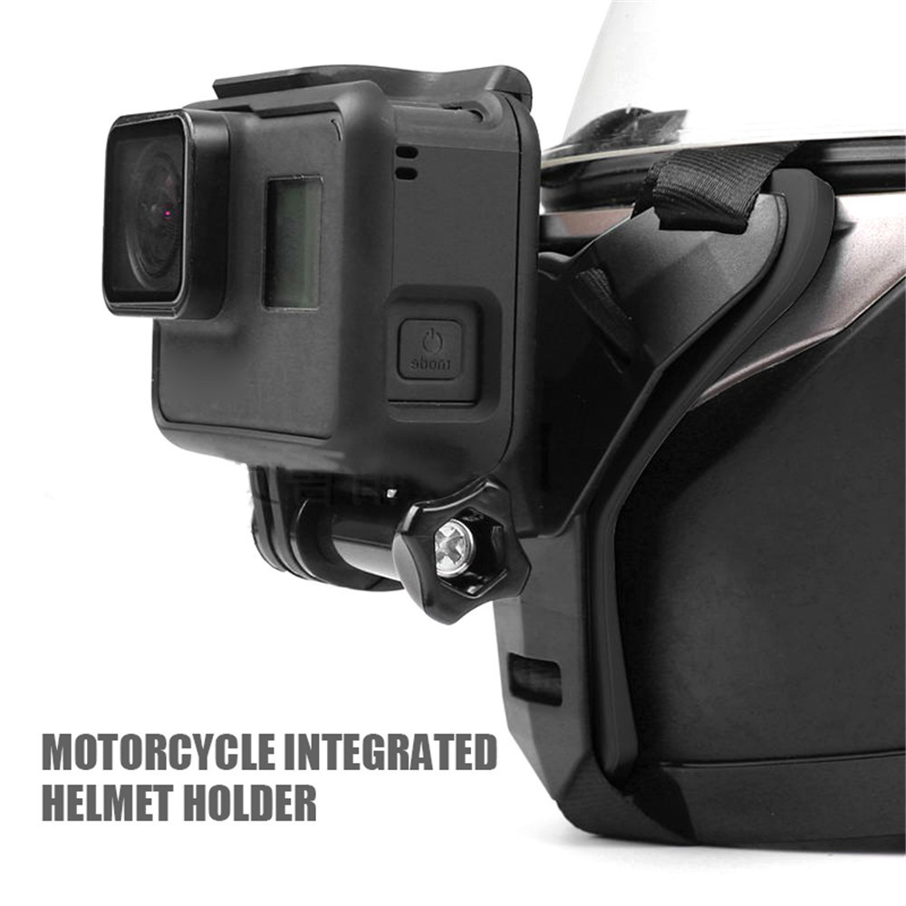 خوذة الدراجة النارية بحزام الذ - مراجعة Action Camera Motorcycle Helmet Mount وسعره