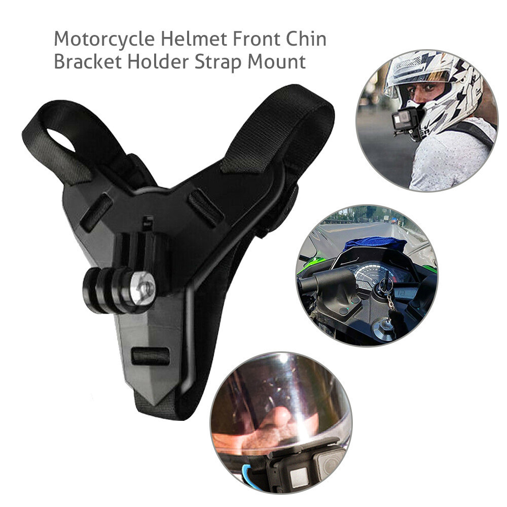خوذة الدراجة النارية بحزام الذ - مراجعة Action Camera Motorcycle Helmet Mount وسعره