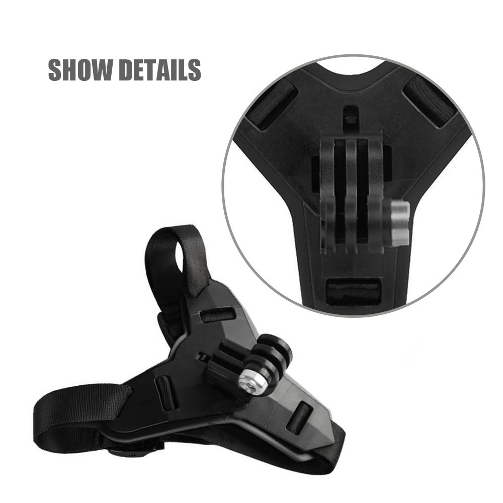 خوذة الدراجة النارية بحزام الذ - مراجعة Action Camera Motorcycle Helmet Mount وسعره