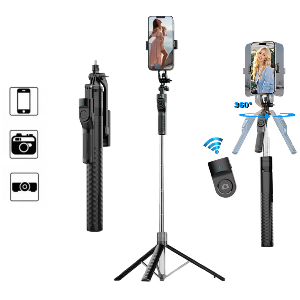 عصا سيلفي لاسلكية من FANGTUOSI - مراجعة Action Camera Selfie Stick Invisible وسعره