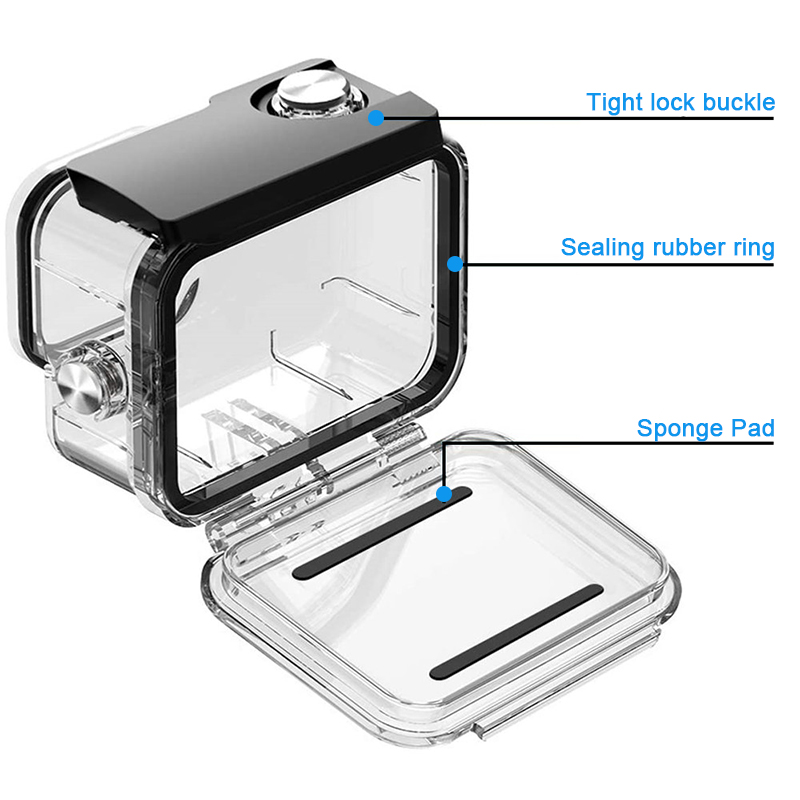 60 متر مقاوم للماء ل GoPro بطل - مراجعة Action Camera Diving Case Underwater 60M وسعره