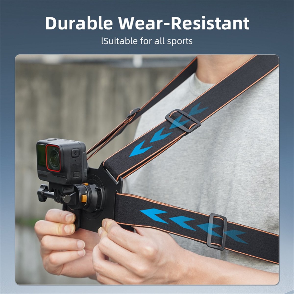 【إكسسوارات الكاميرا】 حزام تثبي - مراجعة Action Camera Chest Strap Harness Mount وسعره