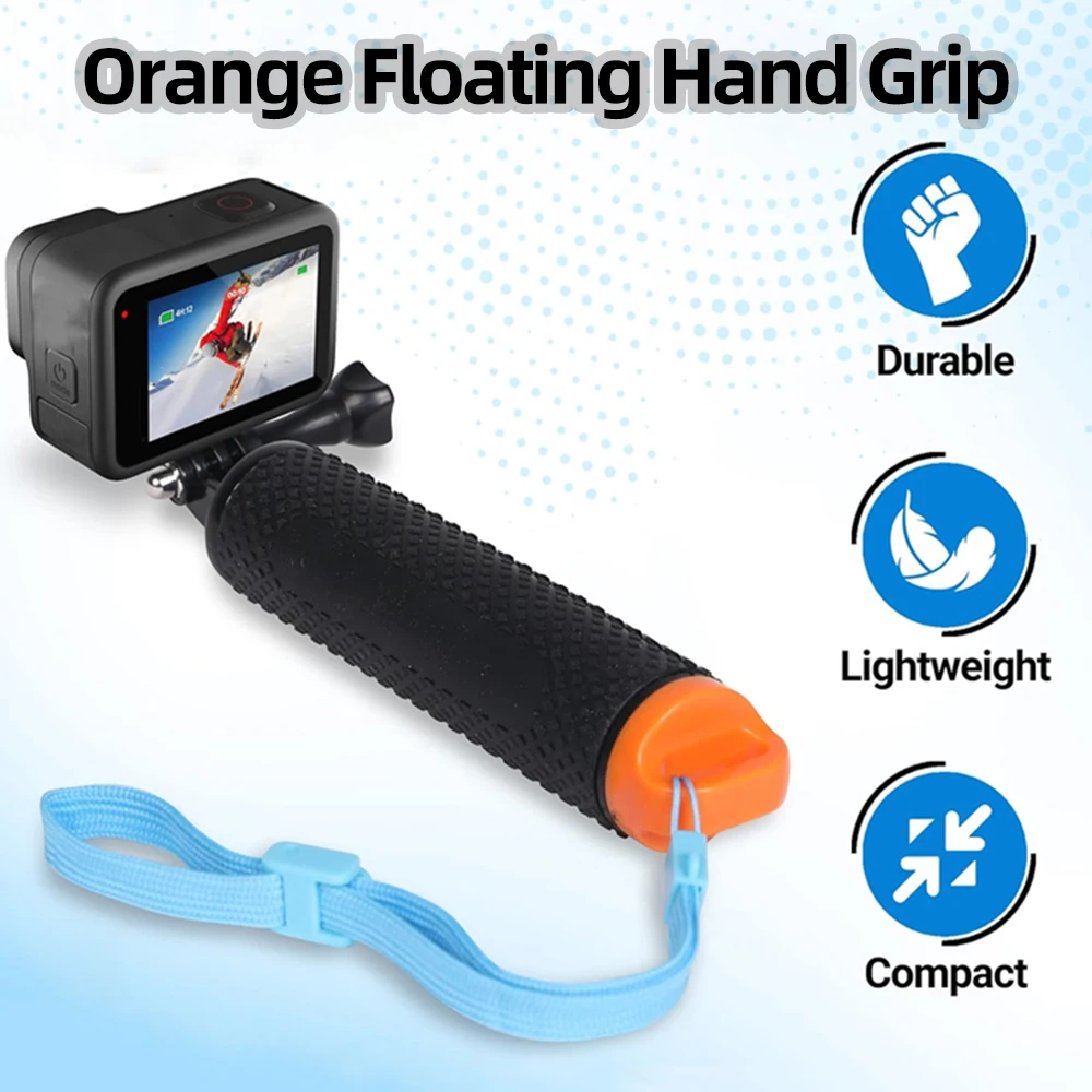 عصا سيلفي مقاومة للماء مع مقبض - مراجعة Action Camera Floating Handle Grip وسعره
