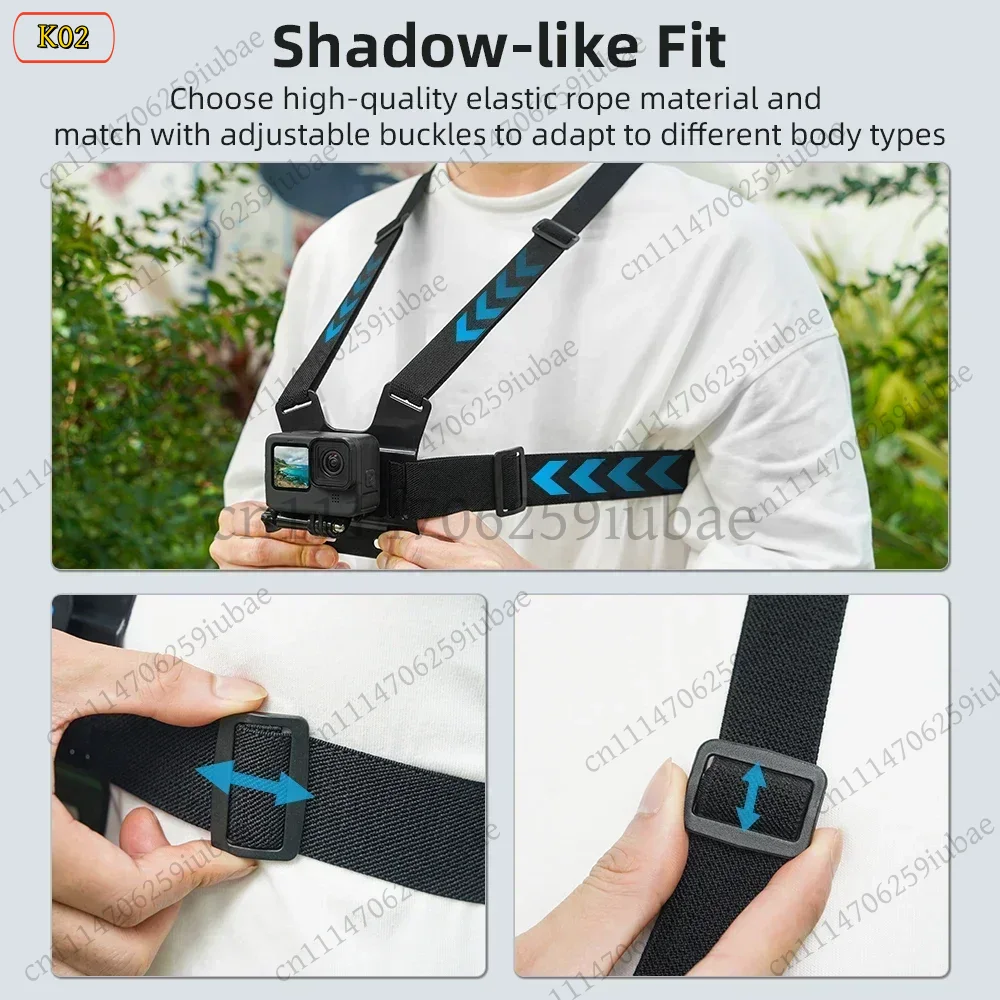 حزام تثبيت للصدر لكاميرا الأكش - مراجعة Action Camera Chest Strap Harness Mount وسعره