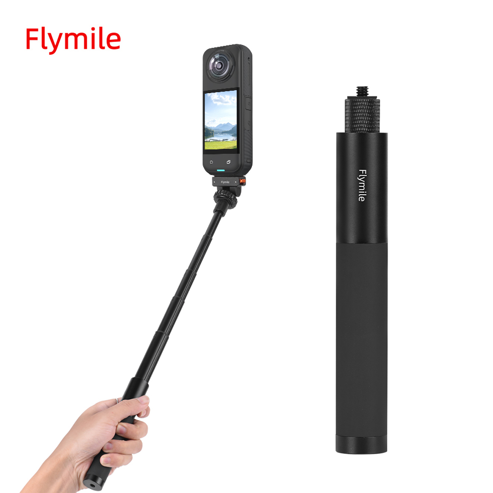 عصا سيلفي فلاي ميل غير مرئية ق - مراجعة Action Camera Selfie Stick Invisible وسعره