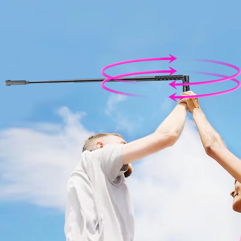 عصا سيلفي غير مرئية مع مقبض مد - مراجعة Action Camera Selfie Stick Invisible وسعره