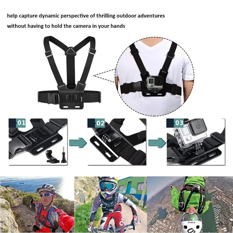 مجموعة الملحقات: حزام للصدر وا - مراجعة Action Camera Floating Handle Grip وسعره