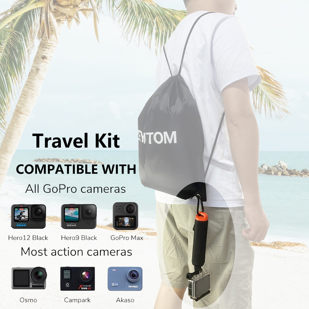 العائمة قبضة اليد مقاوم للماء  - مراجعة Action Camera Floating Handle Grip وسعره