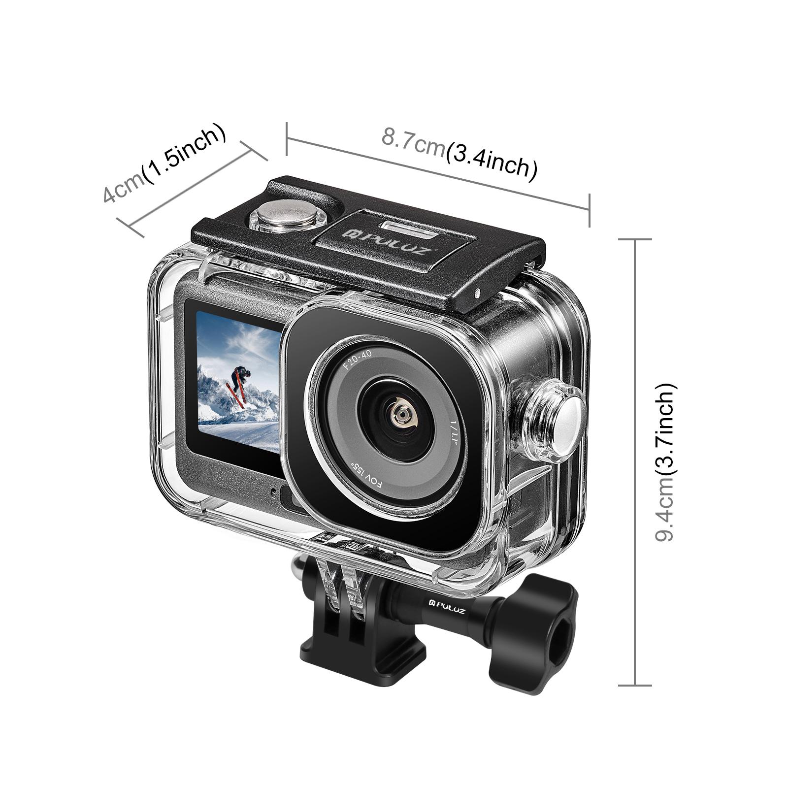 علبة غوص تحت الماء من PULUZ بط - مراجعة Action Camera Diving Case Underwater 60M وسعره
