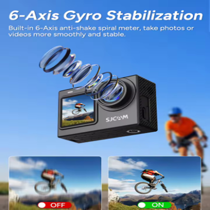 SJCAM SJ6 Pro 4K 60FPS شاشة مز - مراجعة Action Camera 4K 60Fps Dual Screen وسعره